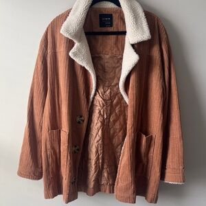Cotton On Brown Teddy Jacket with Cream Lining